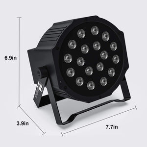 The size of Missyee 18 RGB Party Light