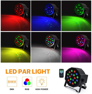 Versatile bright LED DJ lighting with amazing color changes and patterns
