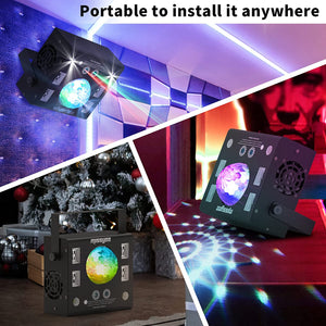 The Missyee DJ light is portable to install