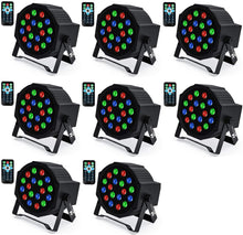 Load image into Gallery viewer, Uplights 36 RGB Led Stage Lights 8 packs